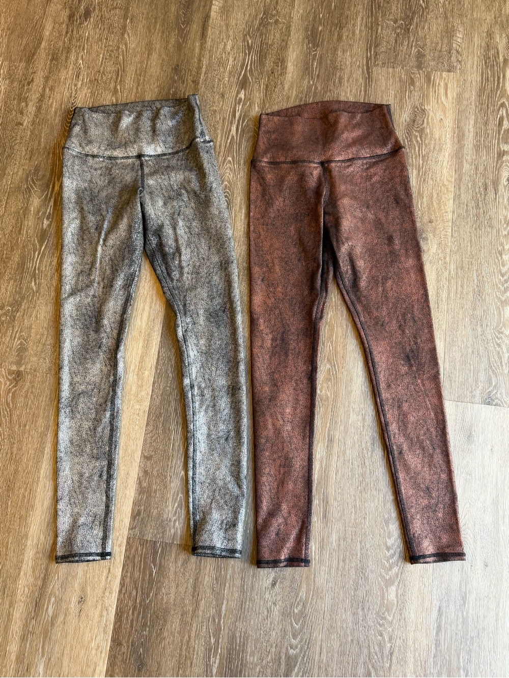 Alo workout pants metallic lot of 2